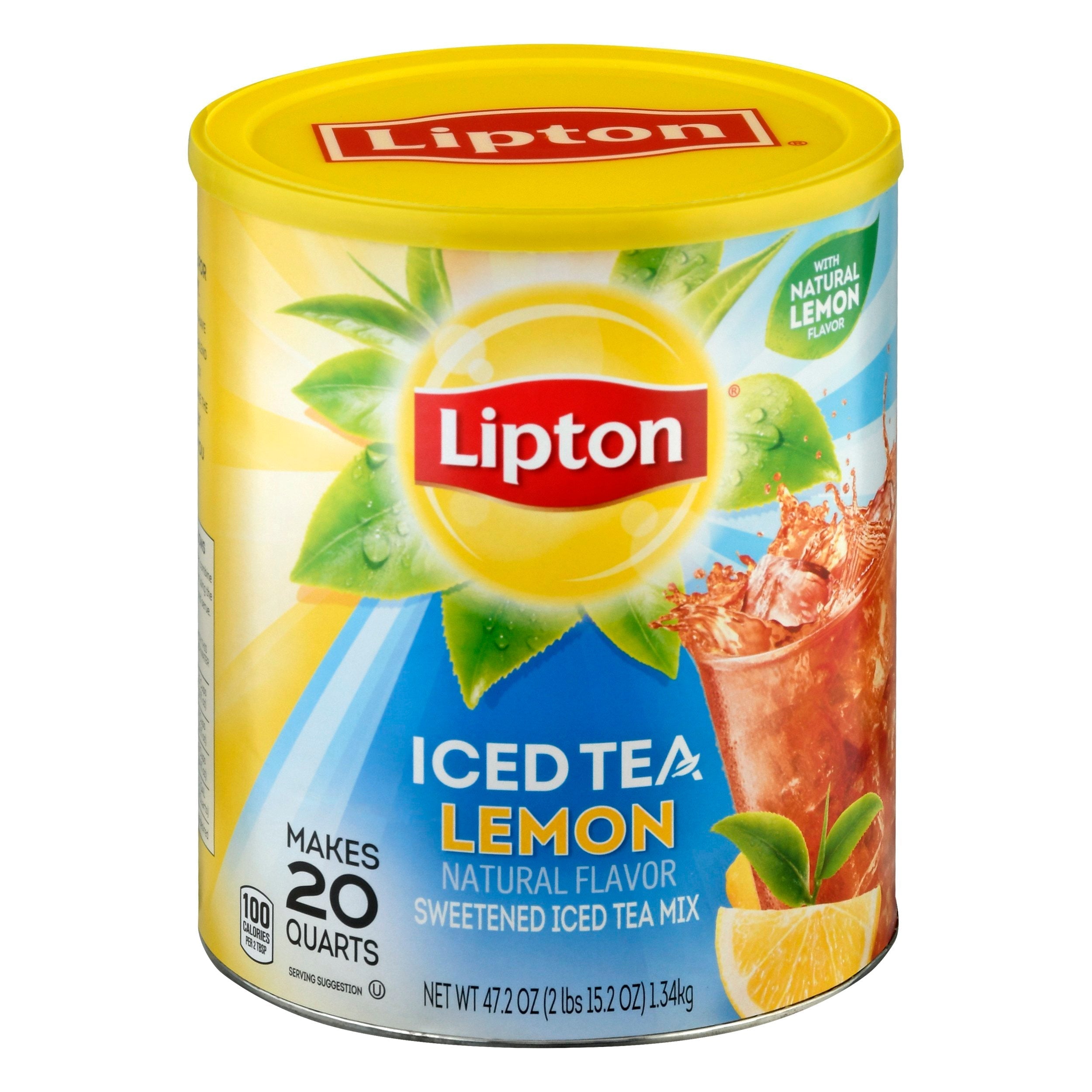 Lipton Iced Tea, Lemon, 12 Count (Pack of 2)