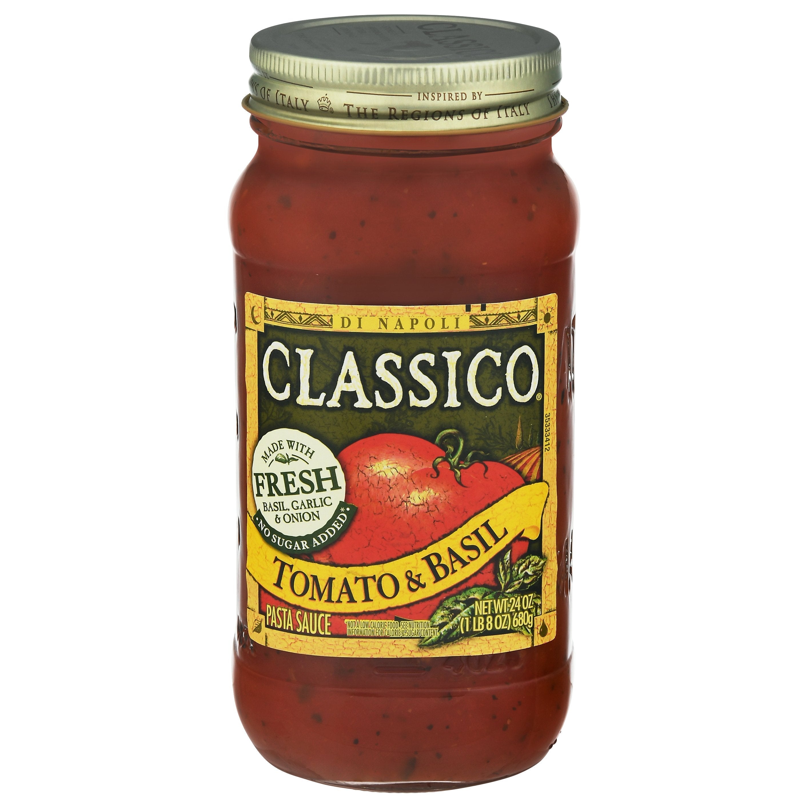 Classico Sauce Pasta Tomato And Basil 24 Oz 12 Pack Stockupexpress 6459