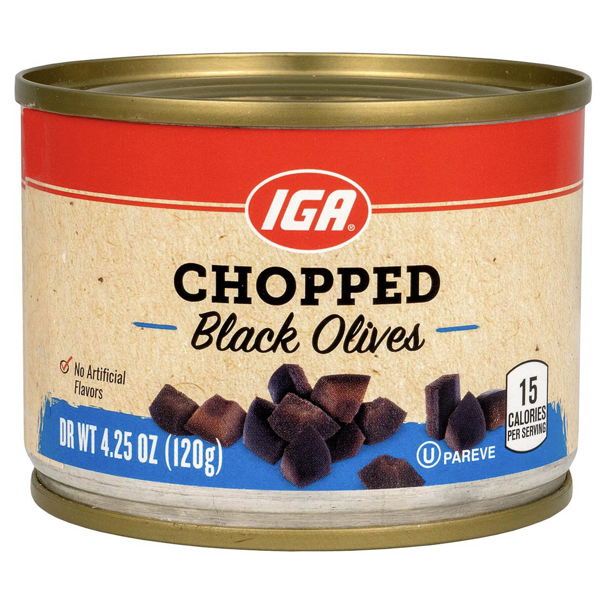 IGA Olives Ripe Chopped - 4.25 OZ 24 Pack – StockUpExpress