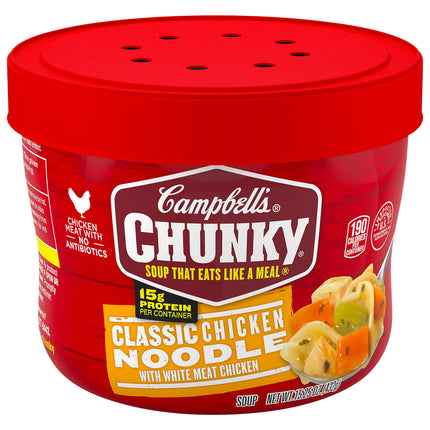 Campbell's Chunky Bowl Soup Classic Chicken Noodle - 15.25 OZ 8 Pack