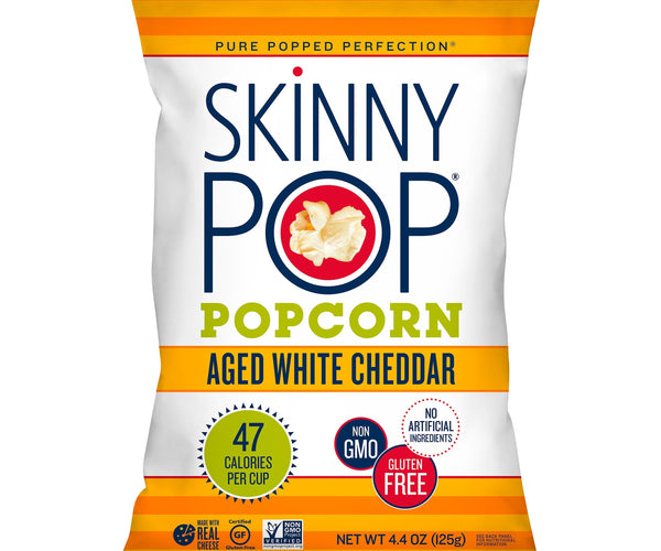 Skinny Pop Popcorn, White Cheddar - 4.4 oz