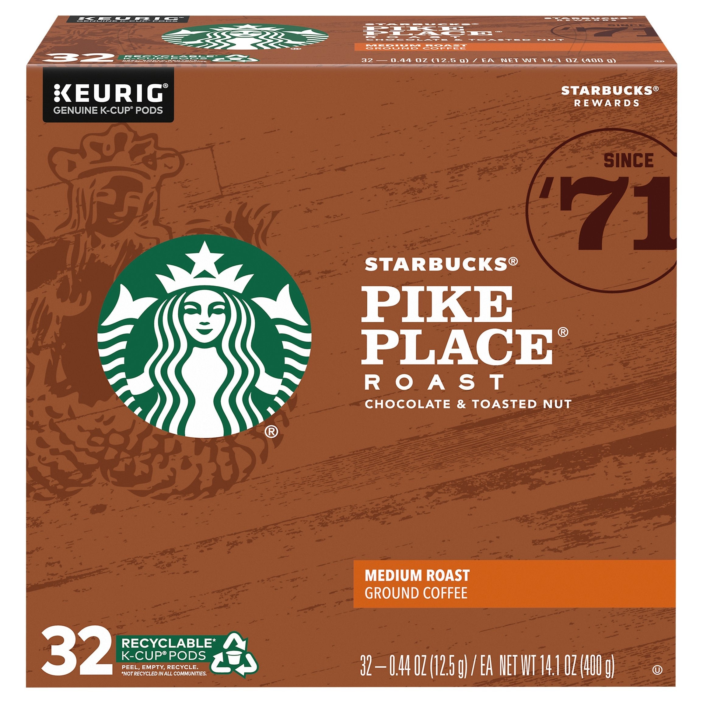 Starbucks pike place shop roast k cups