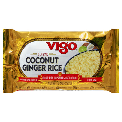 Vigo Coconut Ginger Jasmine Rice - 8 OZ 12 Pack