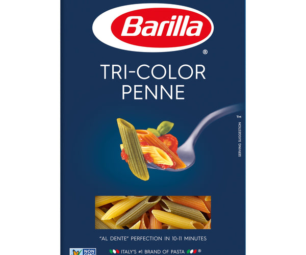 Barilla Pasta Tri Color Penne - 12 OZ 16 Pack – StockUpExpress