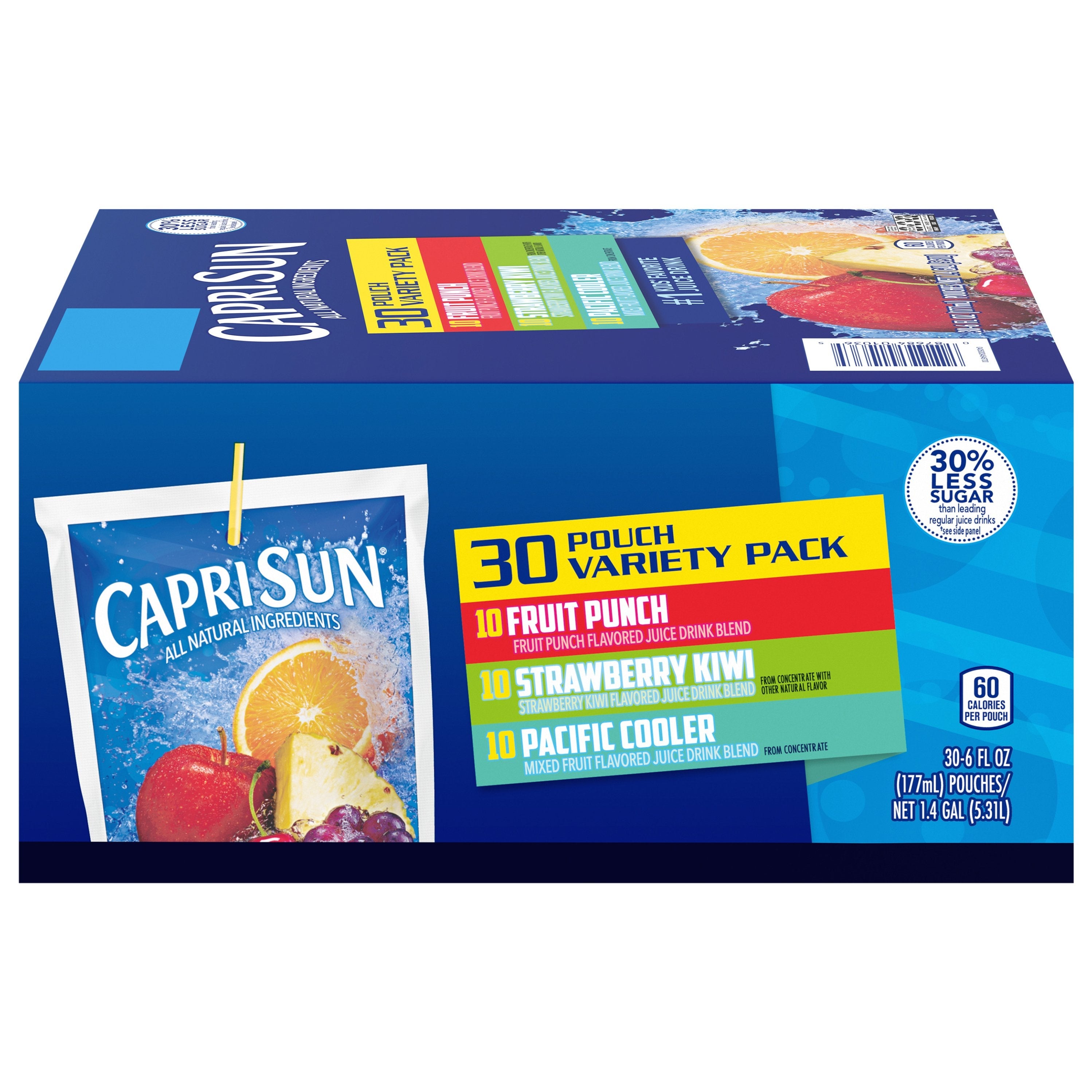 Save on Capri Sun Juice Drink Pouches Strawberry Kiwi All Natural - 30 pk  Order Online Delivery